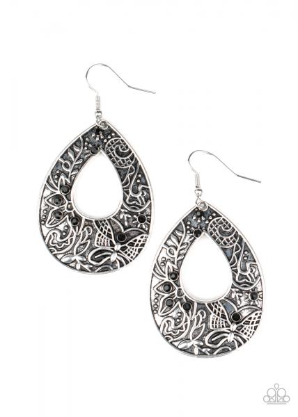 ***Botanical Butterfly - Black
